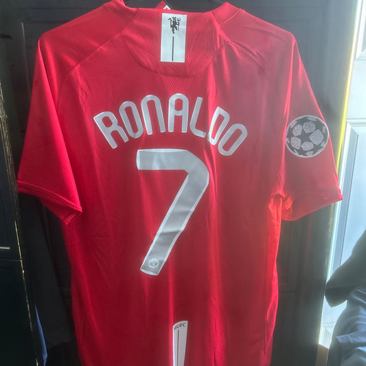 Retro Manchester United Home Jersey - 2008 Ronaldo edition