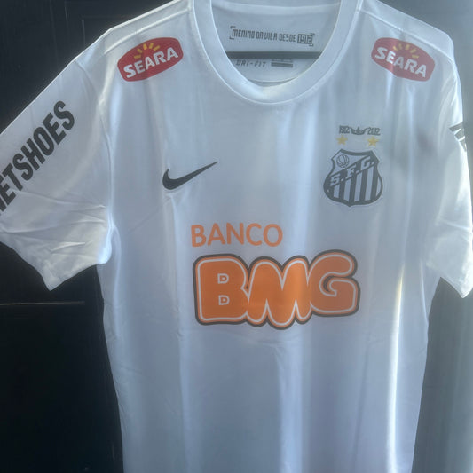 Retro Santos FC White Neymar Jr Jersey